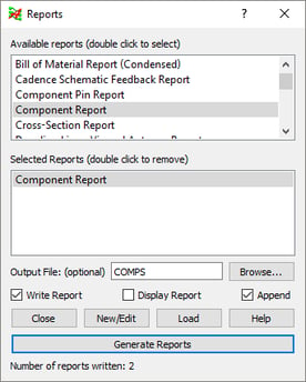 orcad-odb-component-report-export